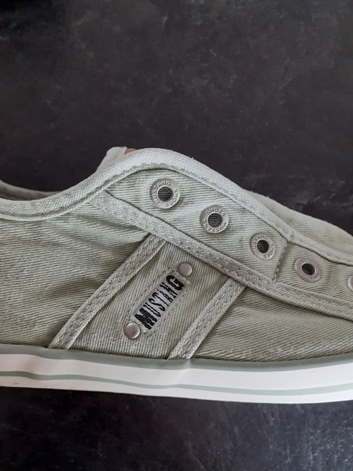 Baskets femme mustang kaki pointure 37 - photo numéro 10