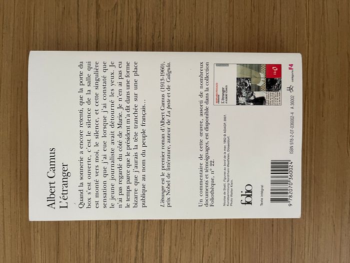 L'étranger - Albert Camus - photo numéro 2