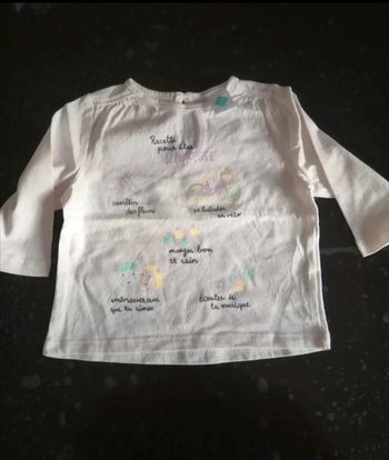 T shirt manche longue 3 mois