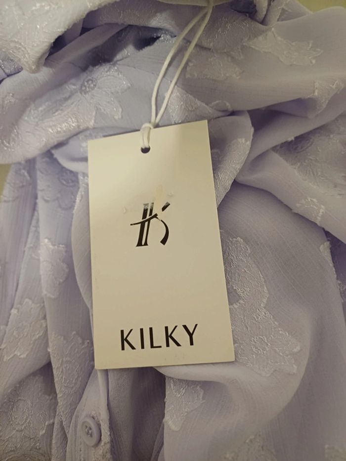 Chemise transparente couleur Lilas neuve Kilky taille S 36 - photo numéro 10