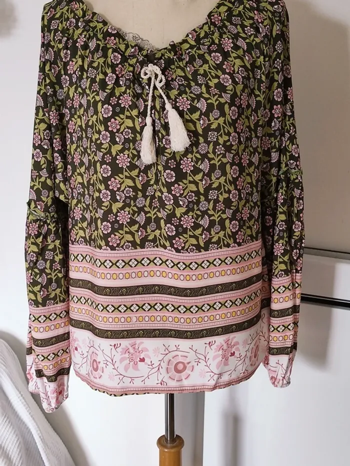 👄 blouse bohème 🌸 taille unique 36/ 44