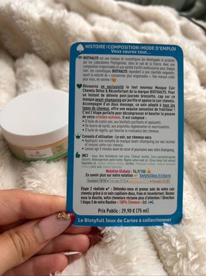 Masque cuir chevelu réconfortant Biothalys - photo numéro 3