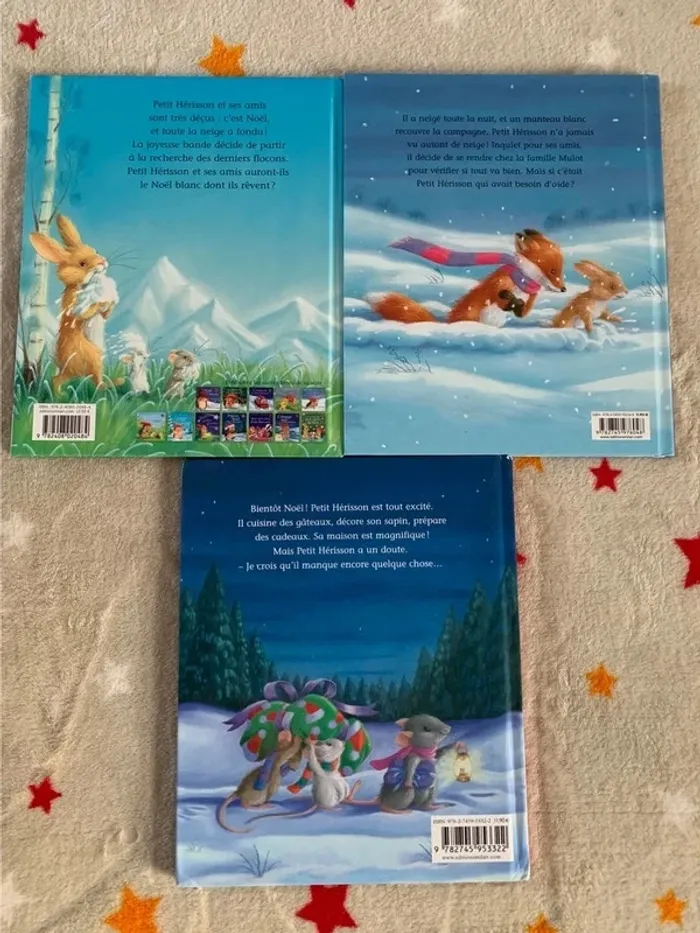 Lot 3 livres Petit Hérisson – Grand format, à toucher et à paillettes – Milan Jeunesse - photo numéro 9