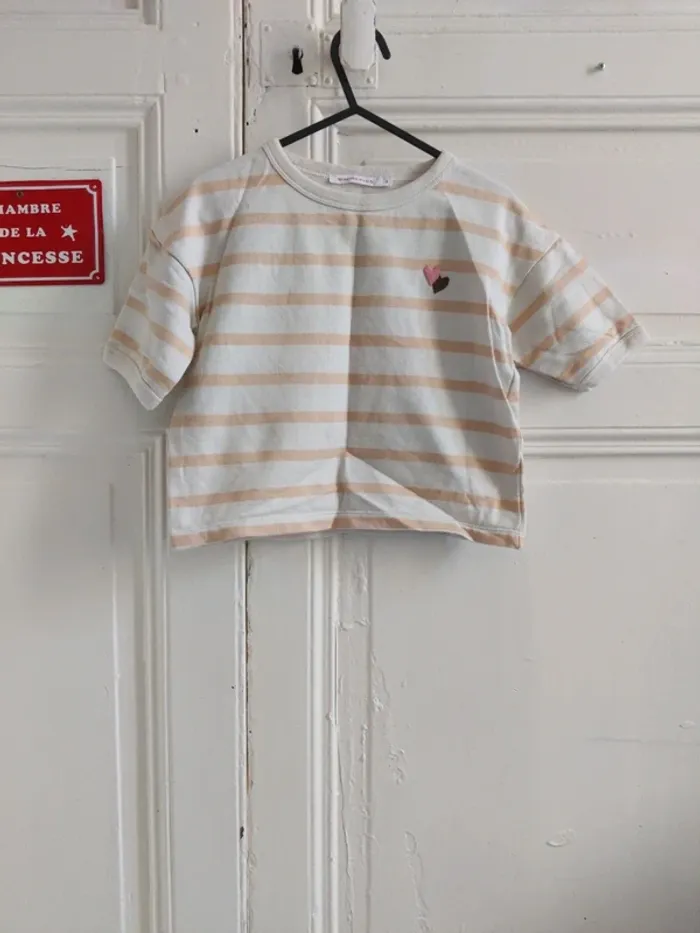 Sweat léger manches courtes monoprix 3 ans