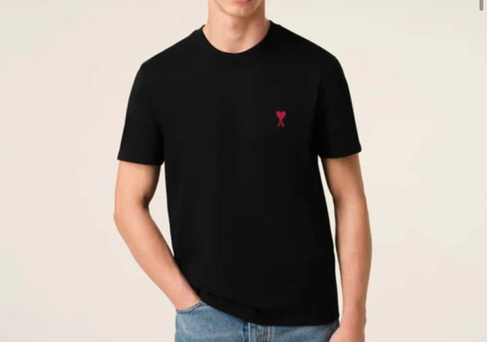 T-shirt noir imprimé tendance - photo numéro 2