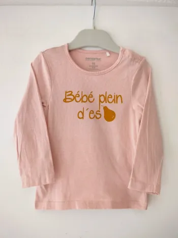 (e) T-shirt BB plein d'espoir 18mois