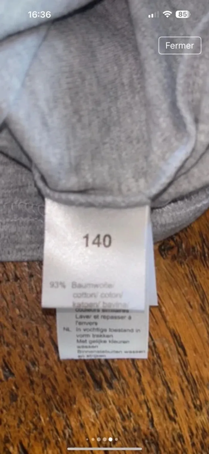 Chemise de nuit manches longues XS /S - photo numéro 6