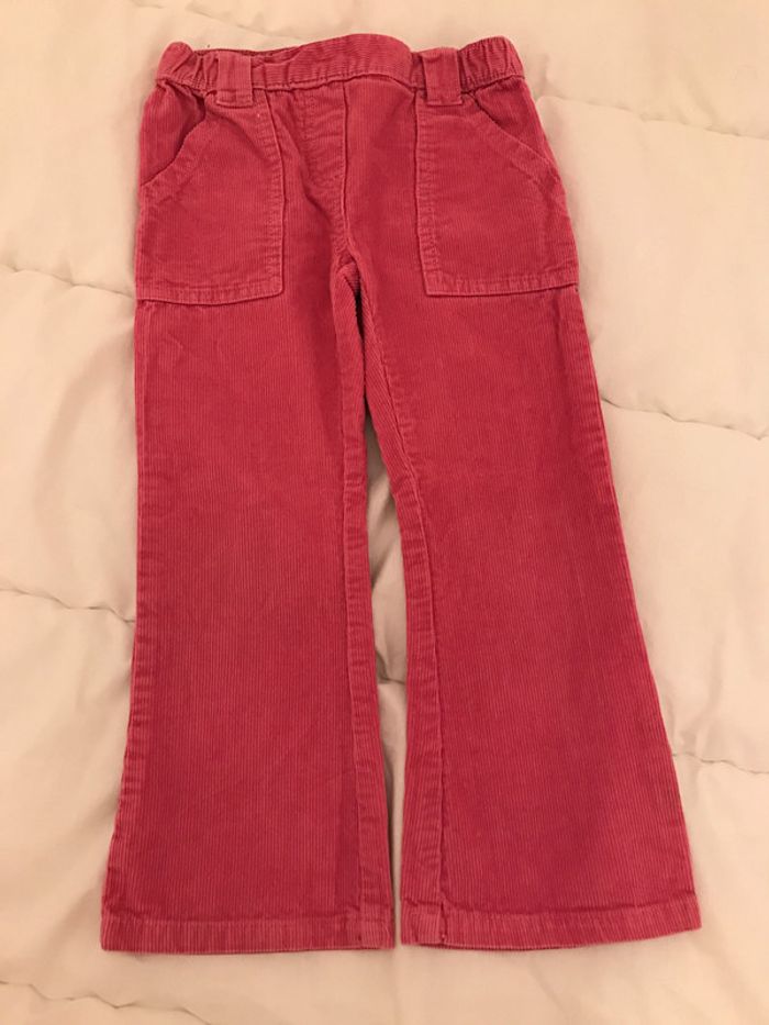 Pantalon velours 4 Ans Rose Fuchsia