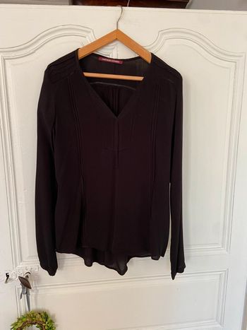 Blouse noire esprit romantique Comptoir des Cotonniers taille 38