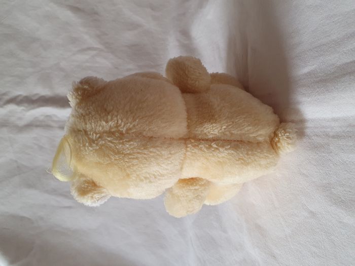 Peluche Bisounours Grosjojo Jaune Kenner Care Bears H 18 cm Vintage - photo numéro 2