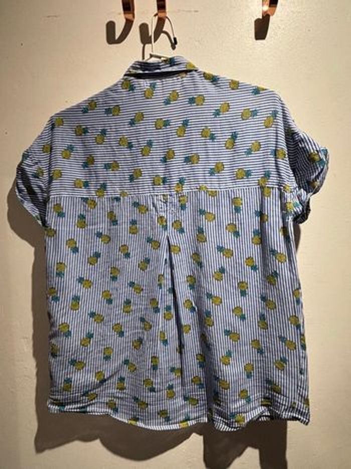 Chemise manches courtes ananas 100% coton - photo numéro 10