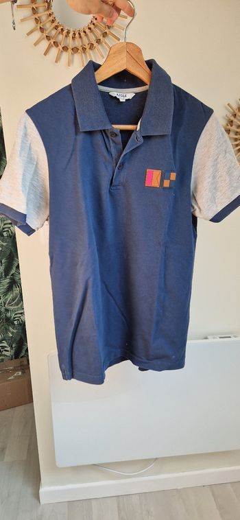 Polo bleu et gris Aigle
