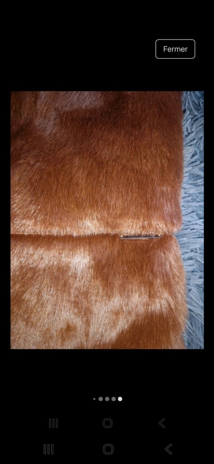 Manteau mi long  fausse fourrure 36 neuf cheyenne - photo numéro 3