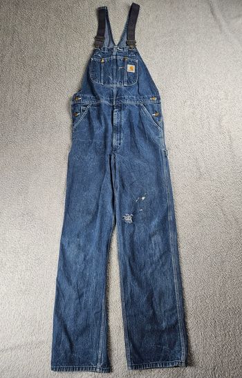 Salopette homme Carhartt en denim bleu taille 46 (W36x36)