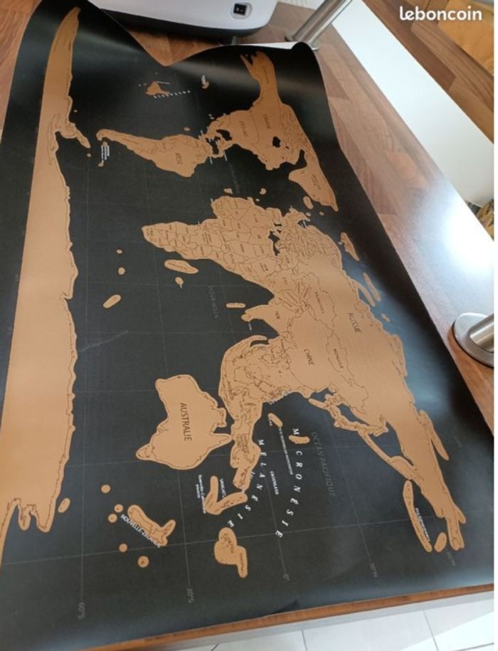 Poster du monde à gratter neuf - photo numéro 3