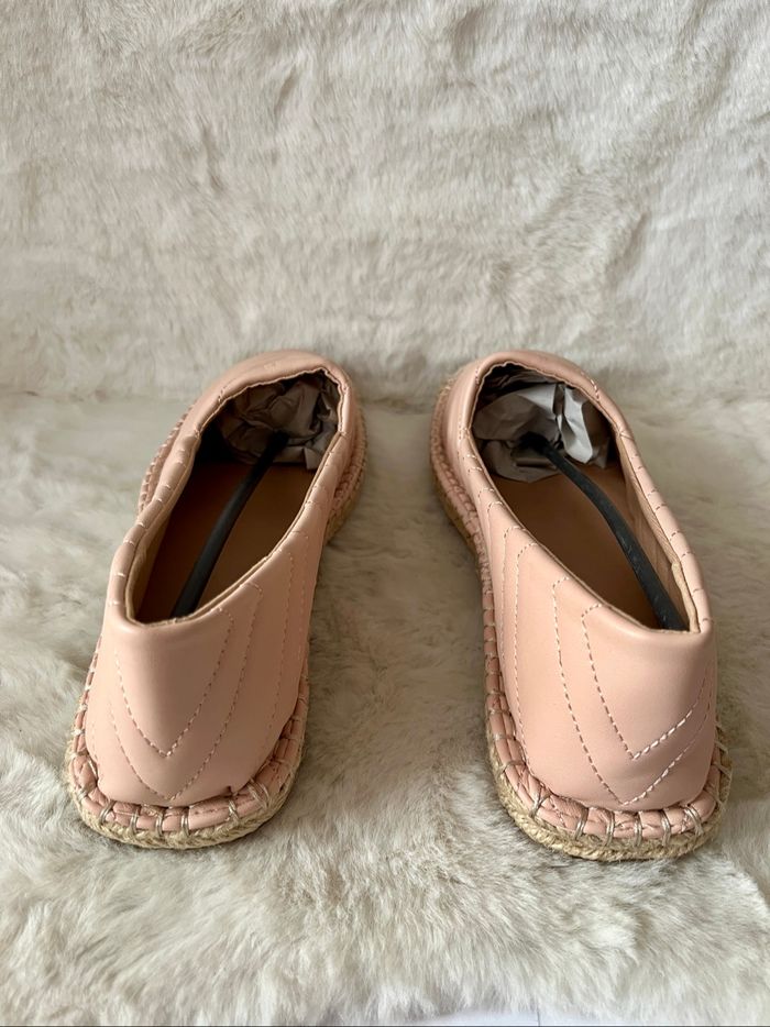 Espadrilles nudes, roses pales en simili cuir 41 - photo numéro 5