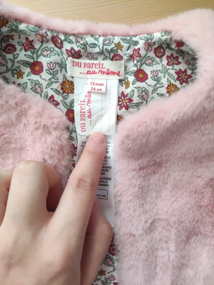 Veste fourrure bébé - photo numéro 2
