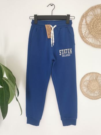 Pantalon de jogging bleu thème campus Tape à l'œil 6 Ans