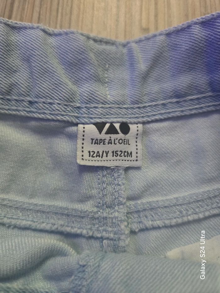 Short en jean bleu clair - TAO - Taille 12 ans - photo numéro 2