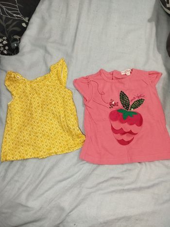 2 tee shirt été 6 mois