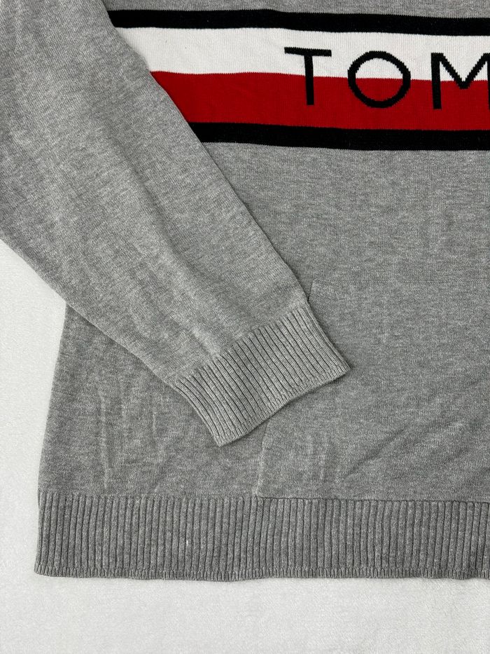 Pull gris Tommy Hilfiger pour homme Logo Tommy Taille XL SMO1525 - photo numéro 4