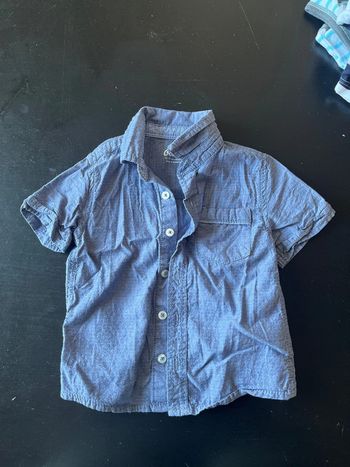 Chemise manches courtes, 86 cms 18mois