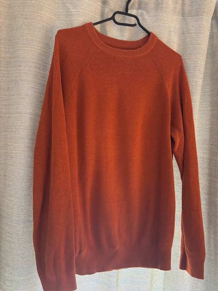 Pull maille orange - photo numéro 2