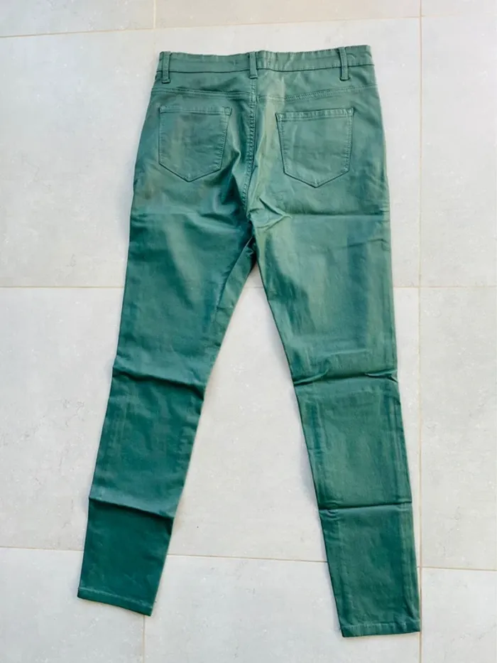 Pantalon effet huilé vert - photo numéro 6
