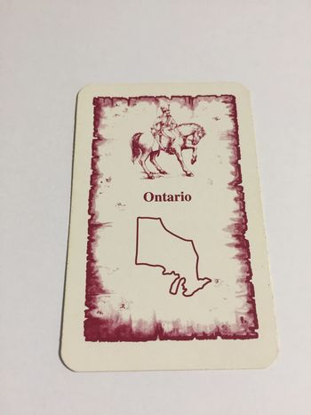 Carte Ontario pièce détachée jeu de société Risk la conquête du monde Parker #A54