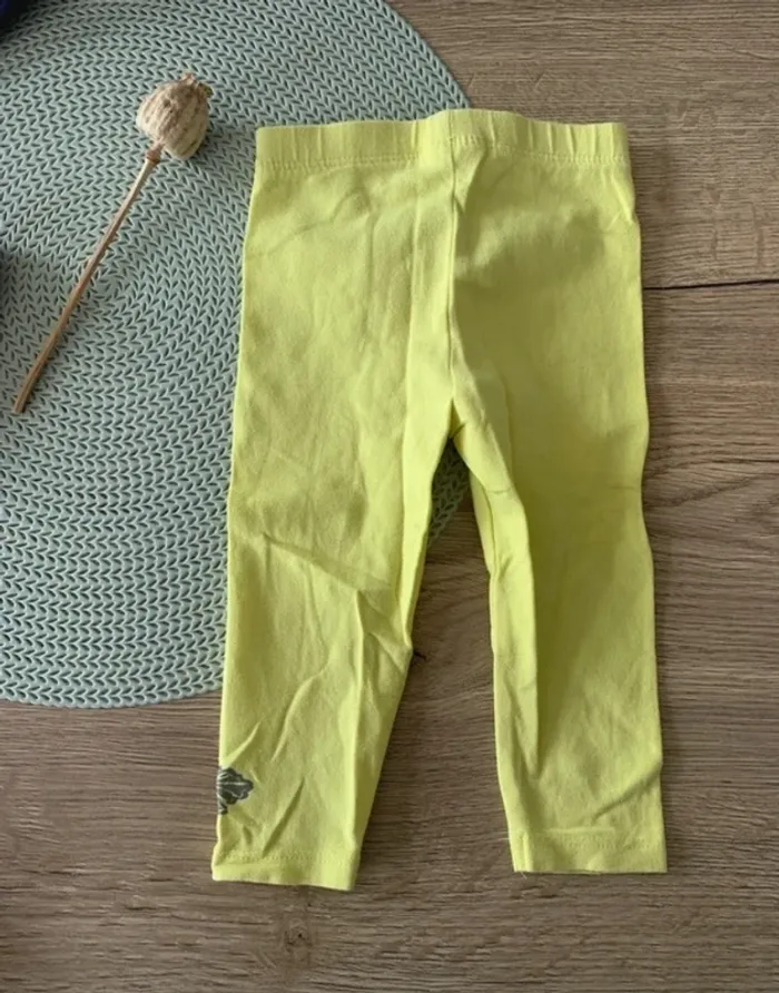 Lot de 5 leggings multimarques fille 12mois - photo numéro 8