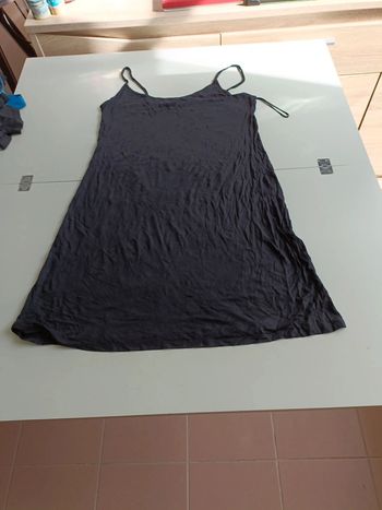 Robe à bretelles fine noir taille xxl kwoman