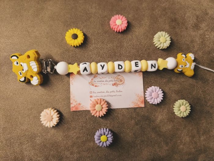 Attache tétine personnalisée - photo numéro 2