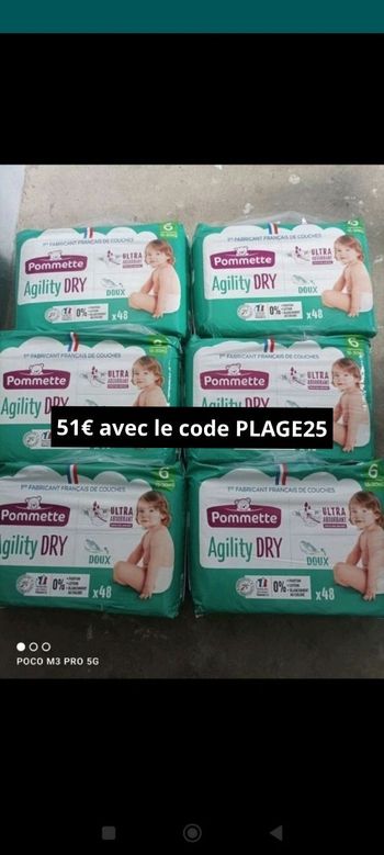 6 paquets pommette taille 6