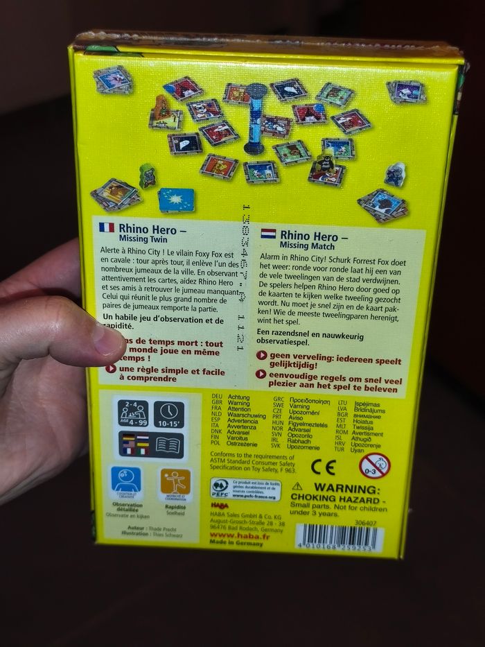 Jeu Rhino Hero Haba - photo numéro 2