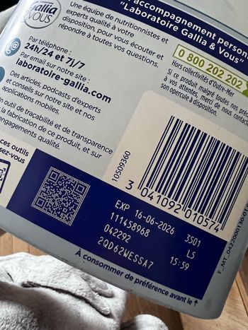 Lait croissance bebe