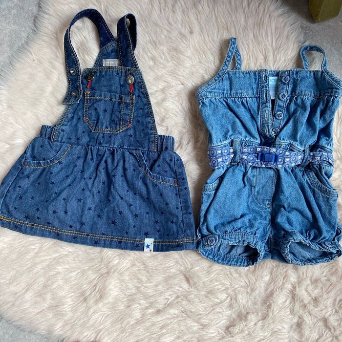 Robe été et combi short en jeans