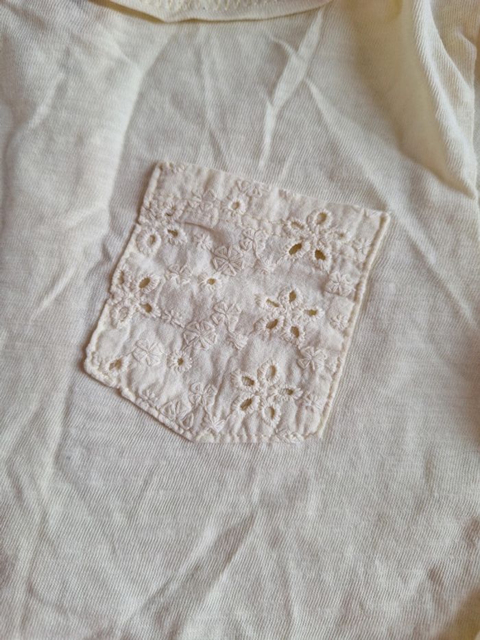 Haut jaune broderie 4 ans - photo numéro 3