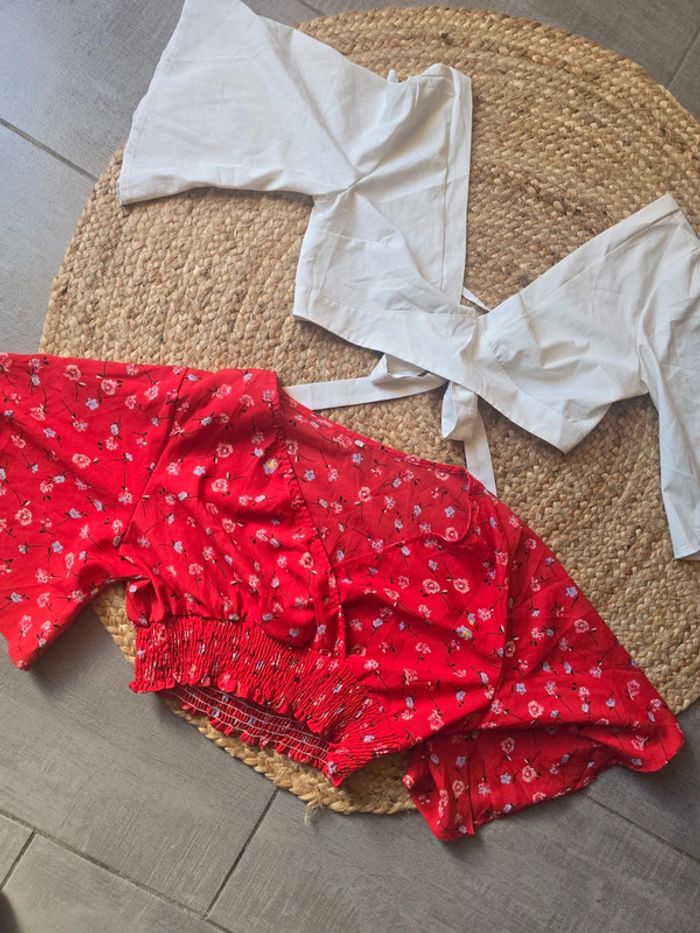 Lot 2 top crop top taille M
