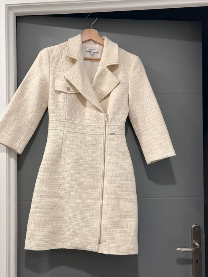 Robe tailleur Morgan Ivoire 241-Rtweed