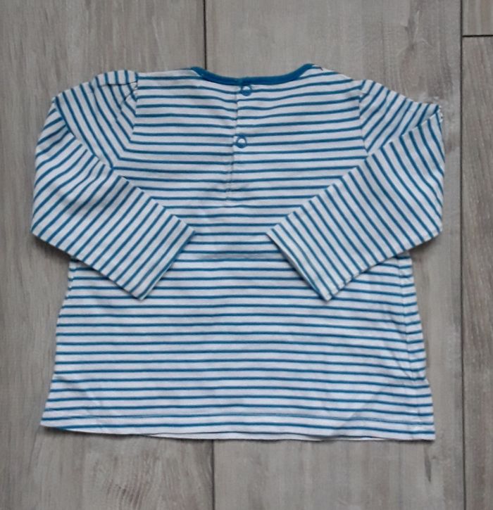 T-Shirt ML Fille 18 mois - photo numéro 2