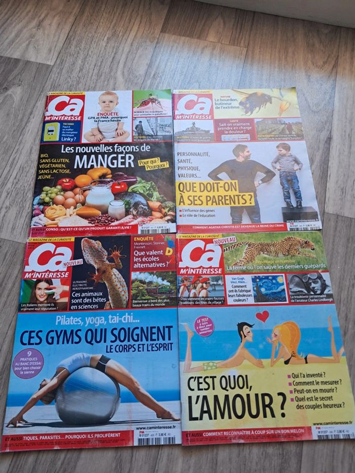 Lot de 4 magazines ça m’interesse