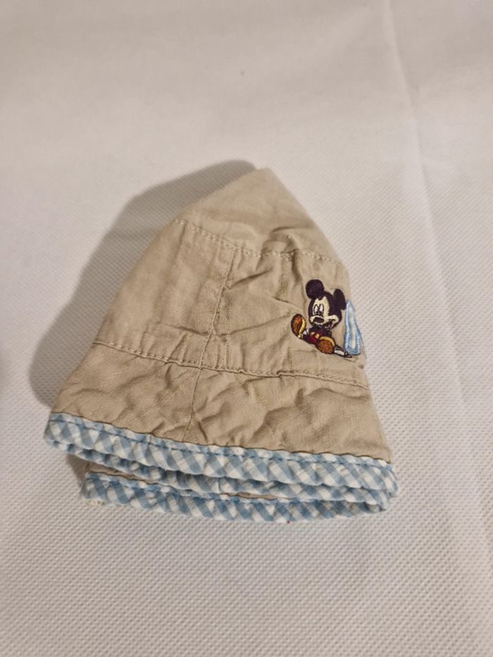 Bob Mickey Disney beige et bleu - photo numéro 3