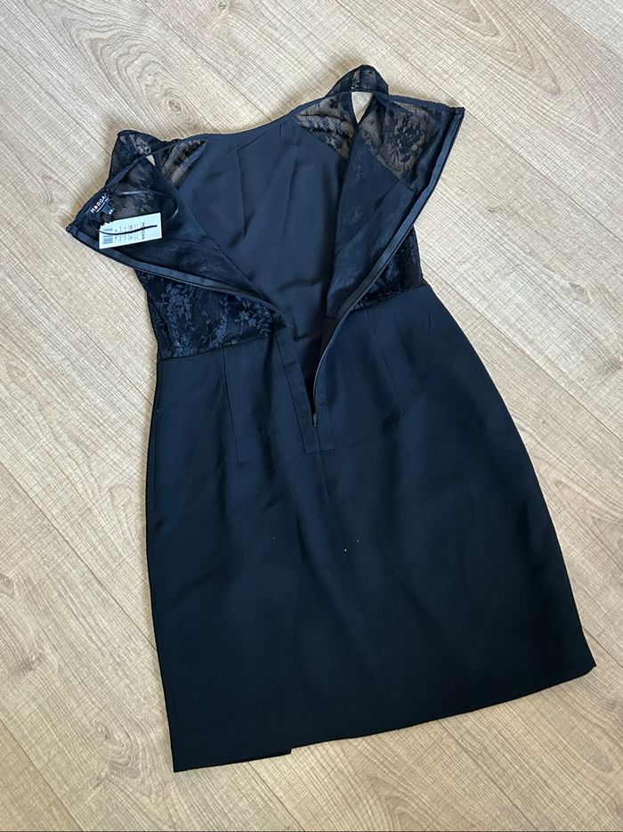 Robe noire neuve sans manches avec dentelle Morgan taille 40 (taille petit) - photo numéro 8