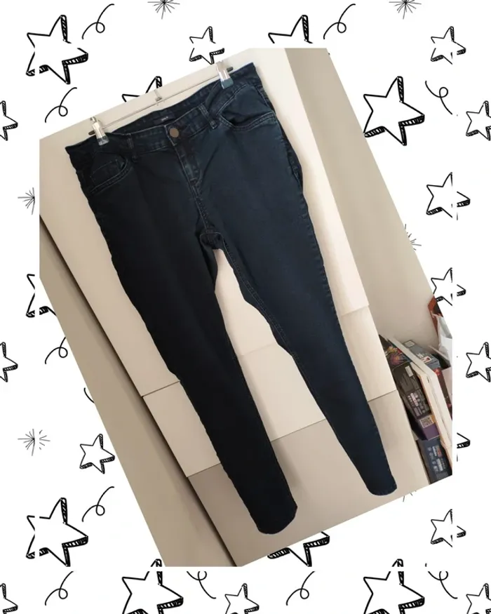 Jean bleu brut femme T42 skinny fit kiabi