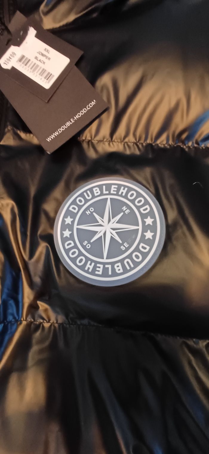 Doudoune doublehood sans manche noir - photo numéro 2