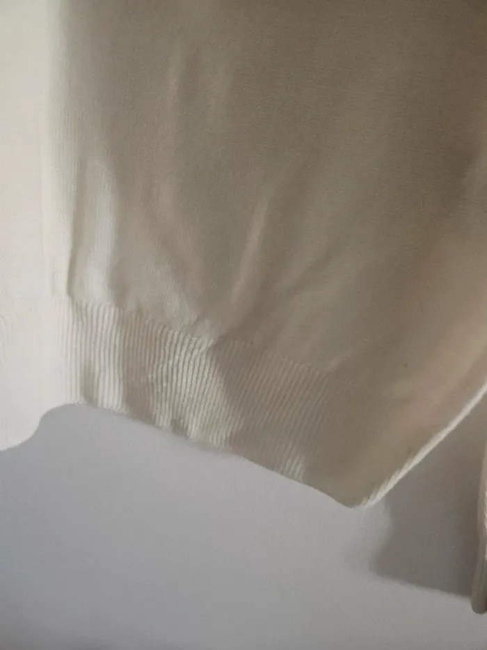 Pull en maille blanc cassé en laine Peter Hahn T.38 - photo numéro 5