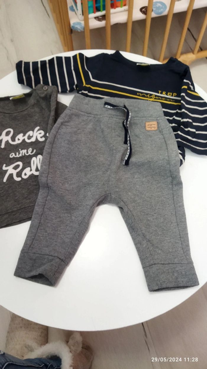 Ensemble garçon tape a l'oeil 6 mois - photo numéro 3