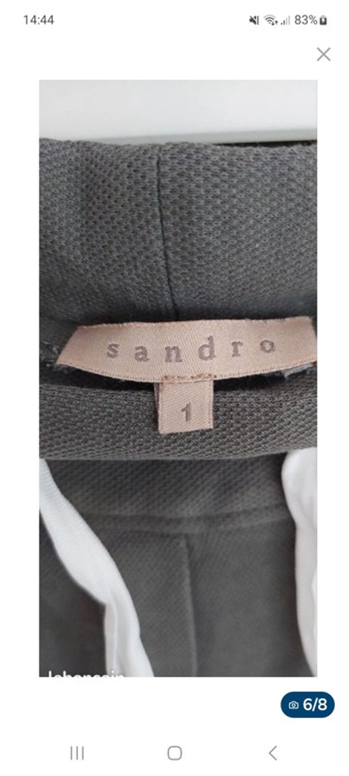 Pantalon kaki Sandro taille 1 (36-38) - photo numéro 7