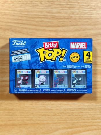 Pack 4 Funko Bitty Pop! Marvel - Spider-Man (Inclus CHASE)
