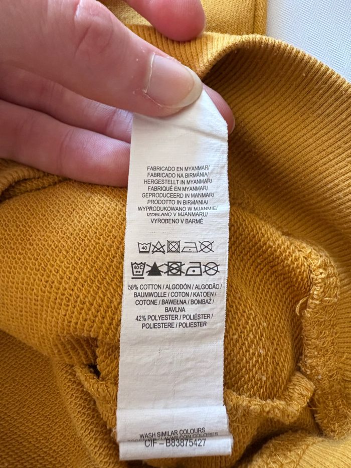 Pull à manches longues moutarde - 12/13 ans - photo numéro 4